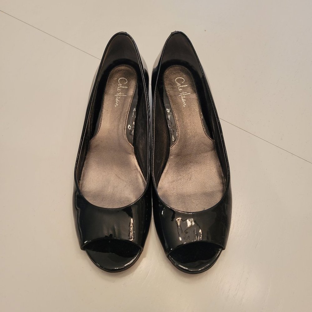 Cole Haan Peep Toe Small Wedge Pump